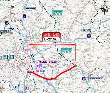 서울∼양평 고속도로 예타 통과…이르면 2025년 착공