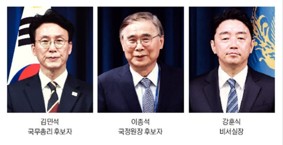 [<b>이재명 시대 개막</b>] 국무총리 후보자에 김민석 지명…비서실장 강훈식
