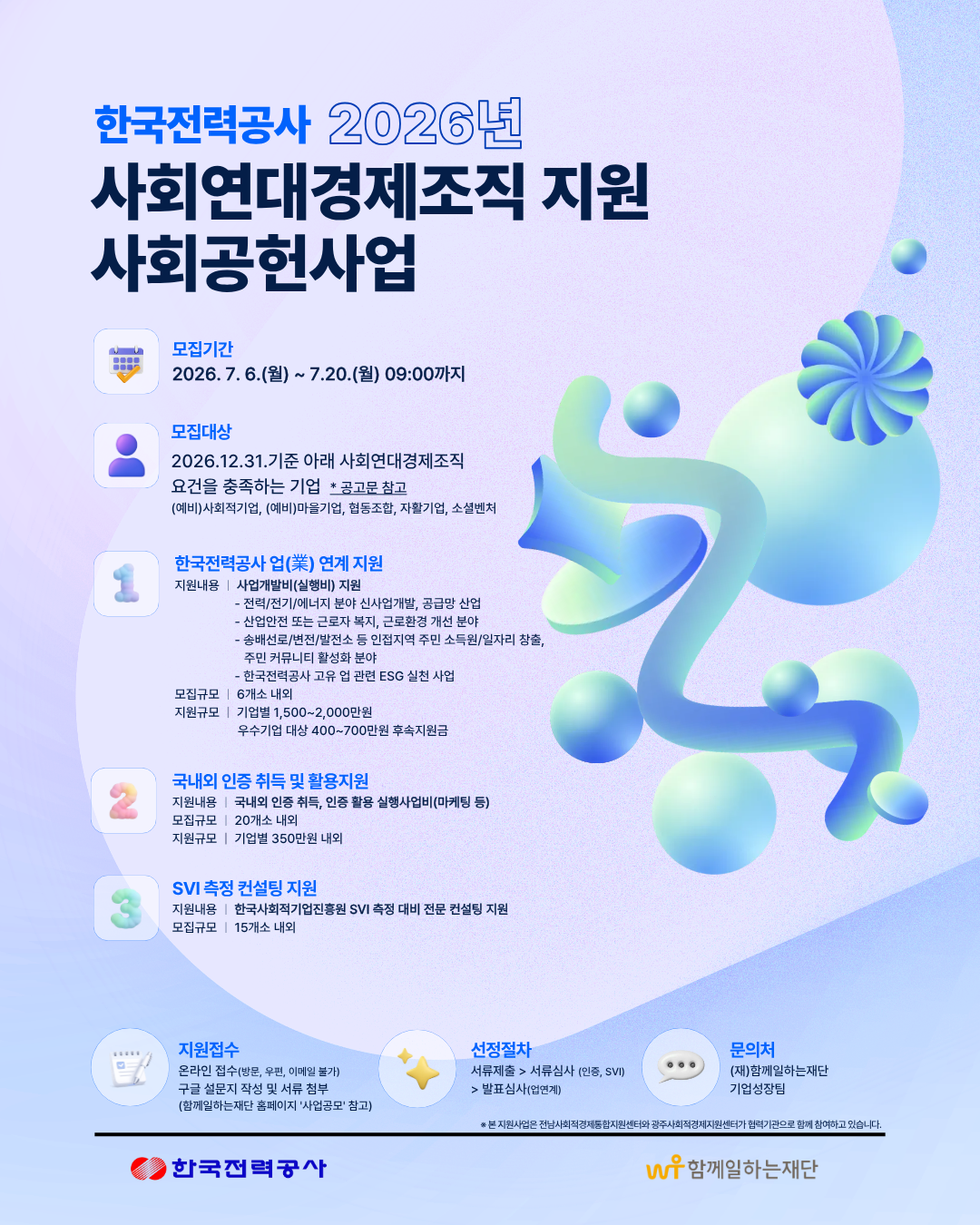 함께일하는재단, 사회연대경제조직 지속성장 지원사업 참가기업 모집 - 뉴스 썸네일 이미지