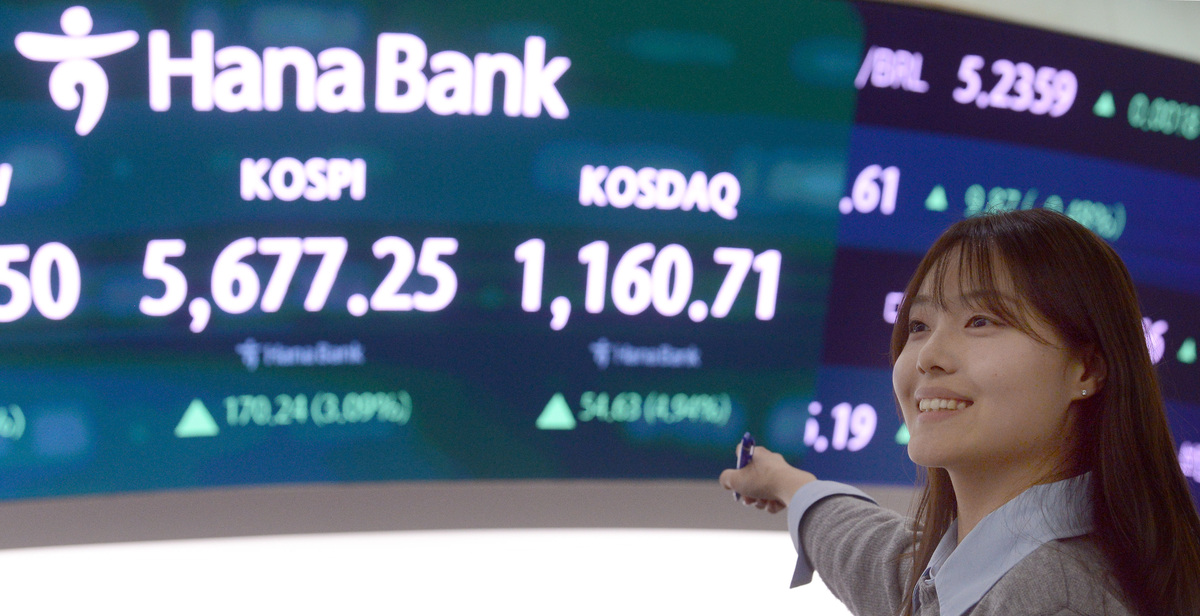 코스피가 사상 처음으로 5,600선을 돌파했다. 사진=김두홍 기자