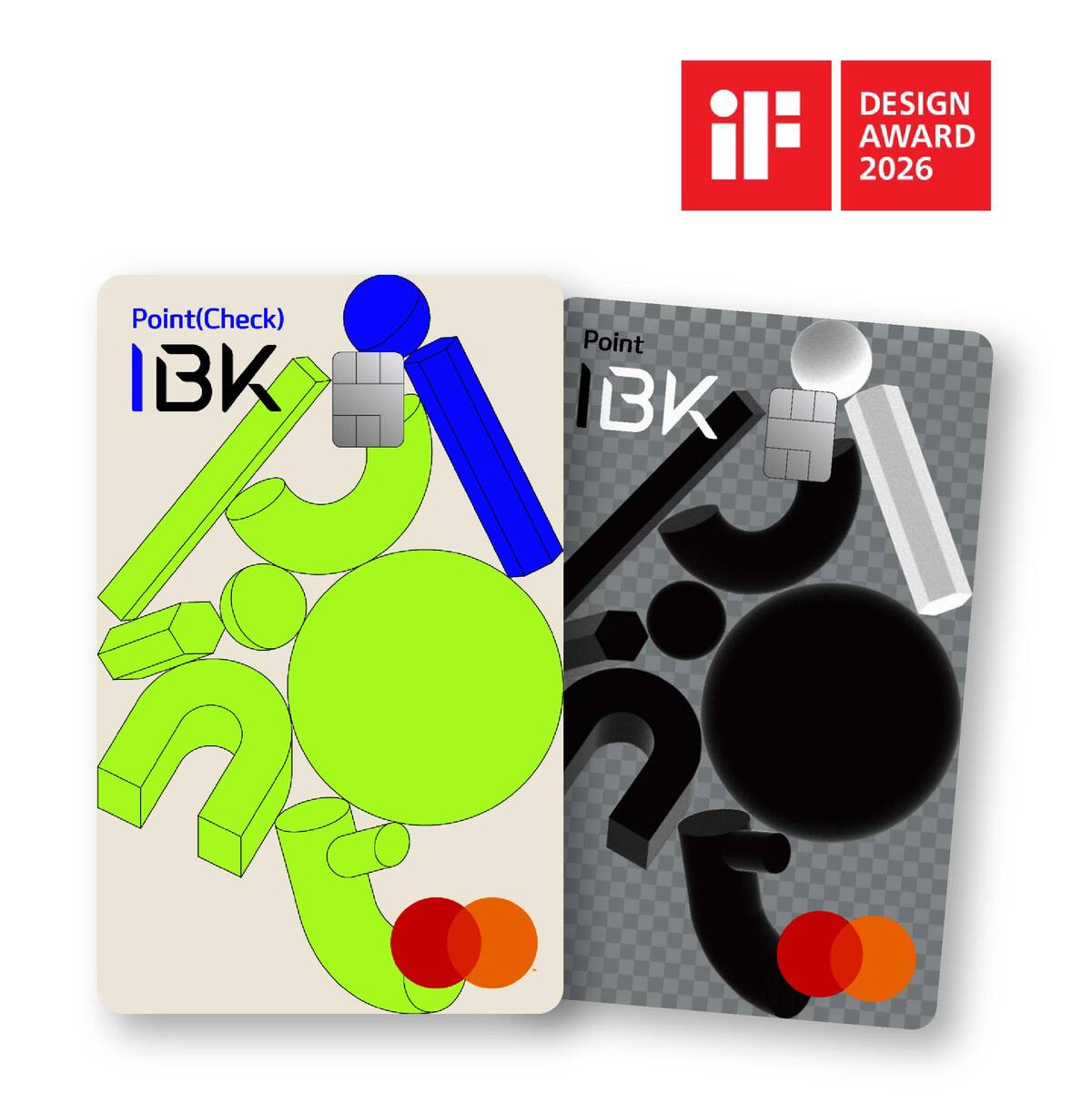 IBK기업은행은 자사의 대표 상품인 IBK포인트 카드가 ‘iF 디자인 어워드 2026’ 본상을 받았다. IBK기업은행 제공