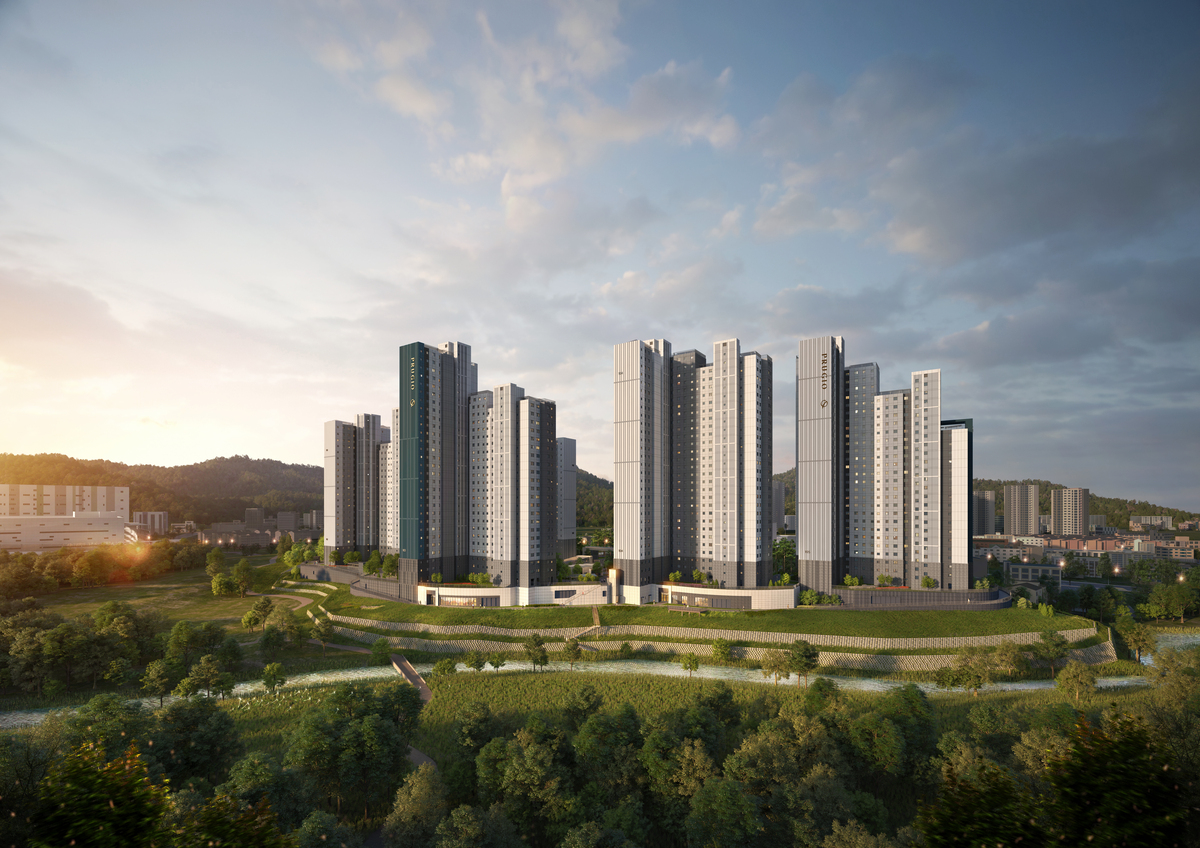 용인 푸르지오 원클러스터파크 조감도