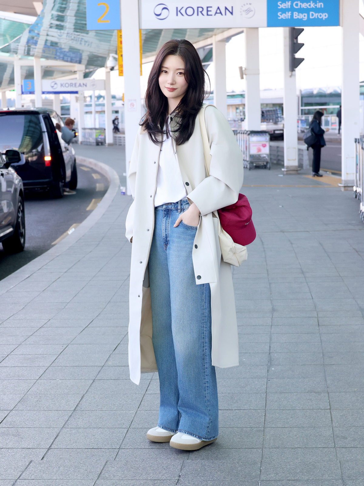 배우 정채연. 자료=바버(Barbour) 제공