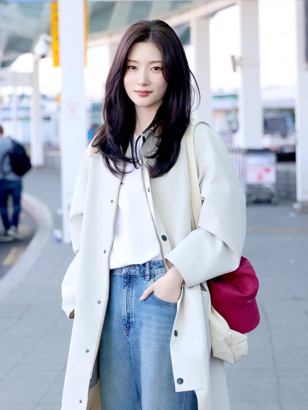 배우 정채연. 자료=바버(Barbour) 제공