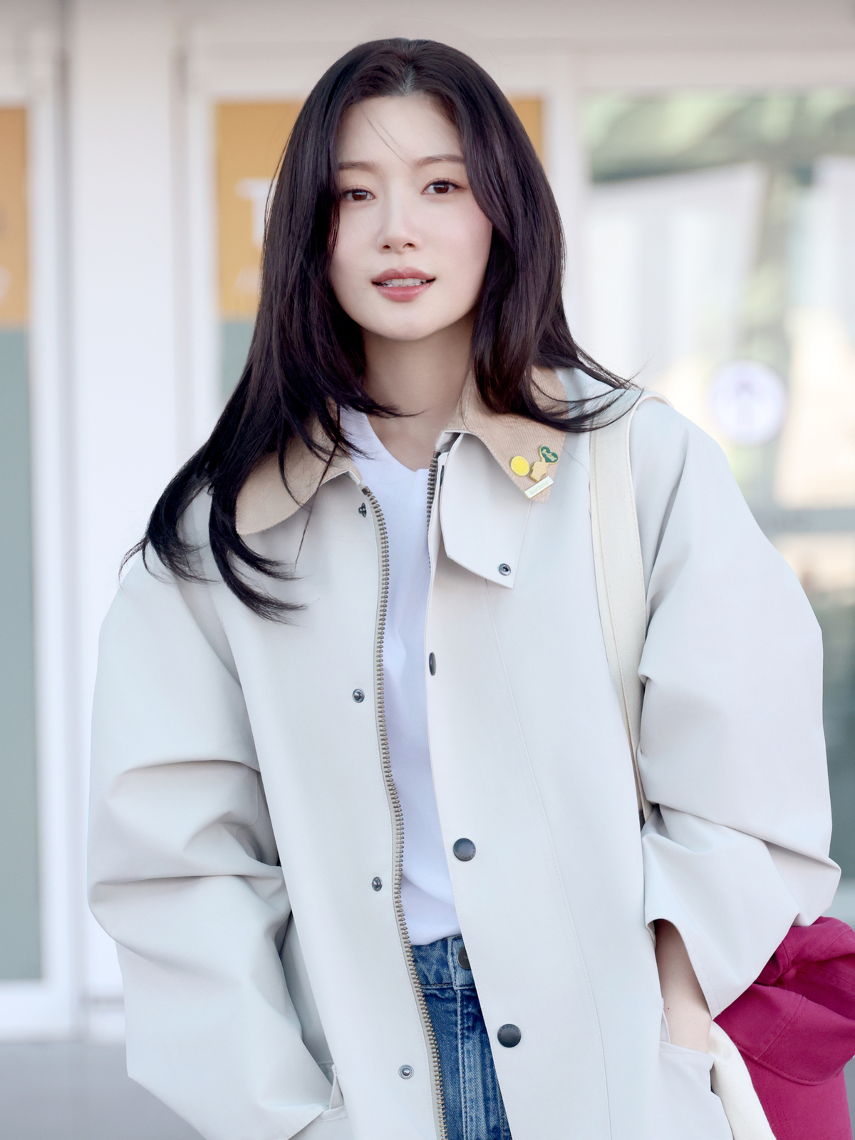 배우 정채연. 자료=바버(Barbour) 제공