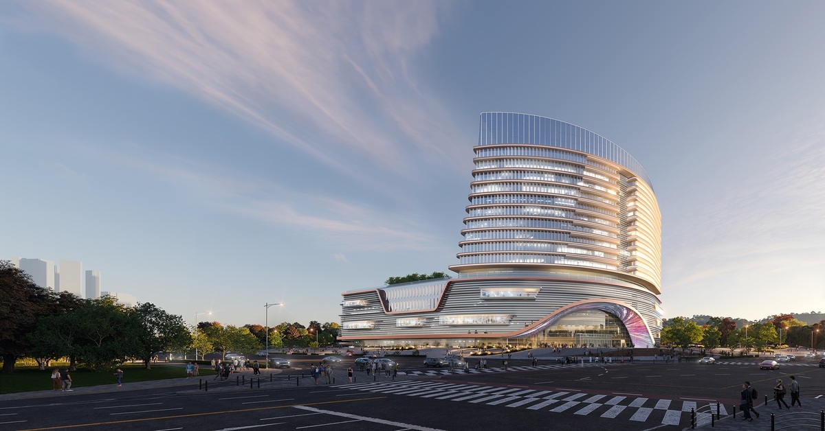 자율형 AI 기반 스마트 미래병원으로 탄생할 고려대 동탄병원 조감도. 고려대의료원 제공