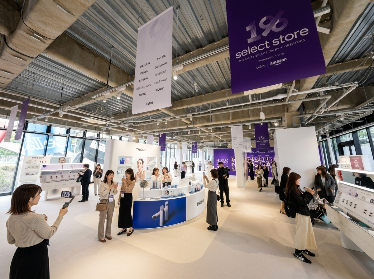 도쿄 K-뷰티 셀렉트스토어 내부. 레페리 제공