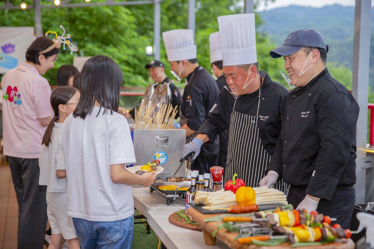 ‘온더고타임’ 행사가 진행된 서울 종로구 선덕원 야외 테라스. 아워홈 제공