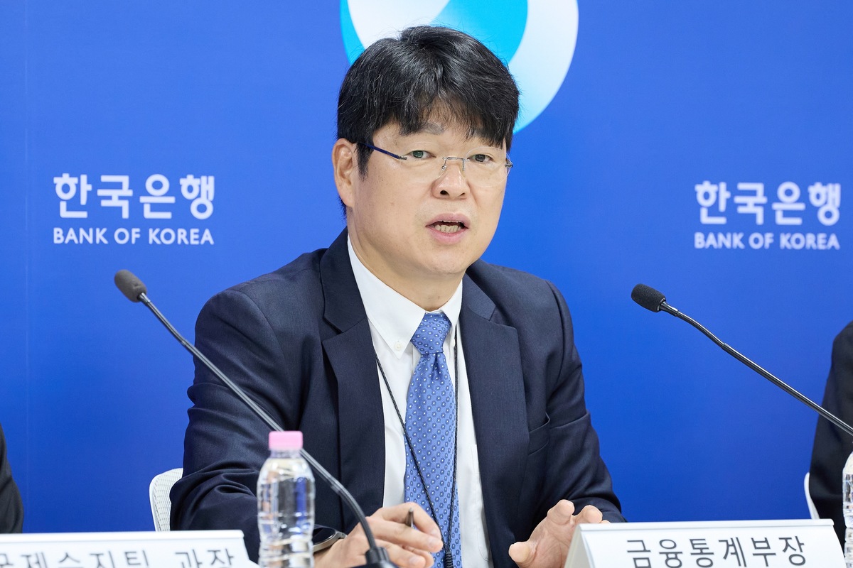 유성욱 한국은행 금융통계부장이 8일 오전 서울 중구 한국은행에서 열린 2026년 5월 국제수지(잠정) 설명회에서 발언하고 있다. 한국은행 제공