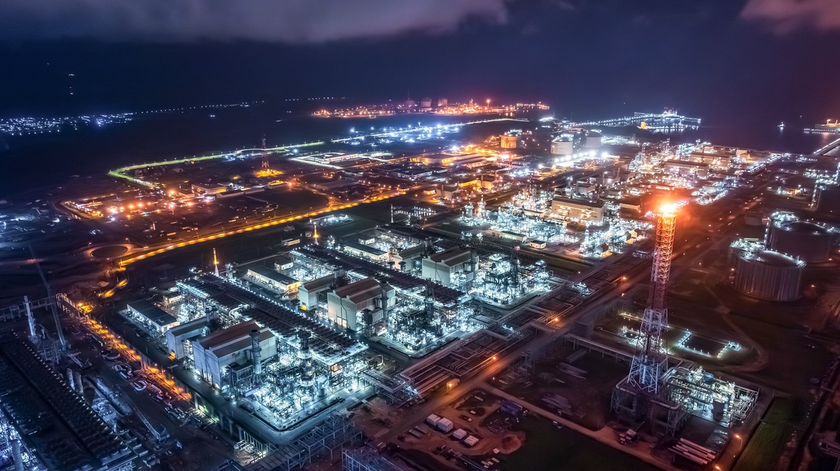 대우건설이 국내 건설사 최초로 원청사 지위로 EPC 를 수행 중인 나이지리아 LNG T7 전경. 대우건설 제공