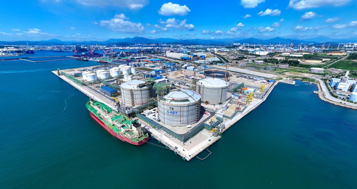 울산 북항 LNG OIL터미널 전경. 대우건설 제공