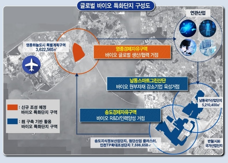 바이오특화단지 구성도.&nbsp;인천경제자유구역청 제공