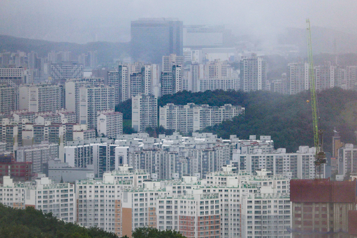 지난 21일 경기 화성시 동탄 일대 아파트 단지 모습. 뉴시스