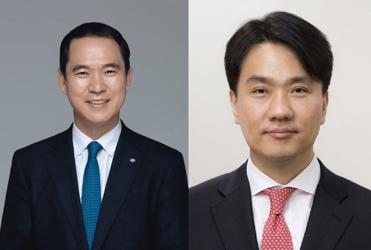 신학기 현 Sh수협은행장(왼쪽)과 강력한 대항마로 떠오른 이형주 금융위원회 금융정보분석원장.