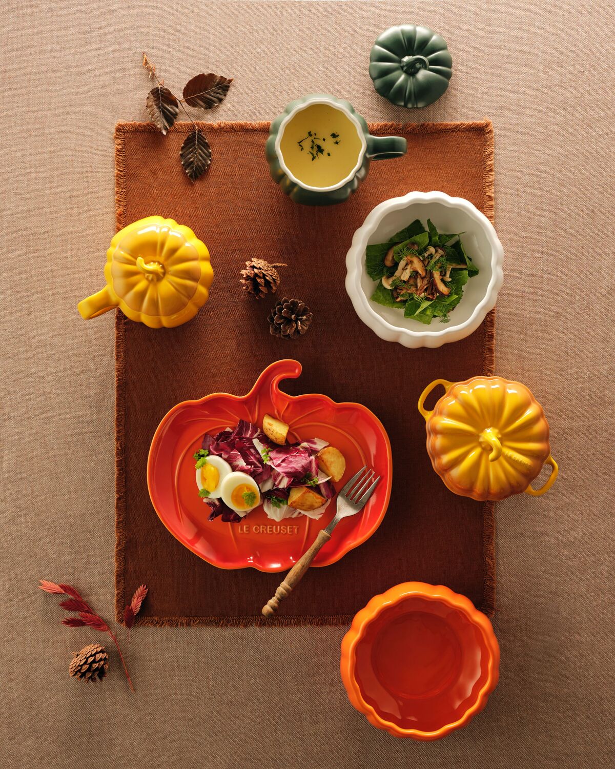 르크루제(LE CREUSET) 2026 NEW ‘하비스트 컬렉션’ (스톤웨어). 사진=르크루제