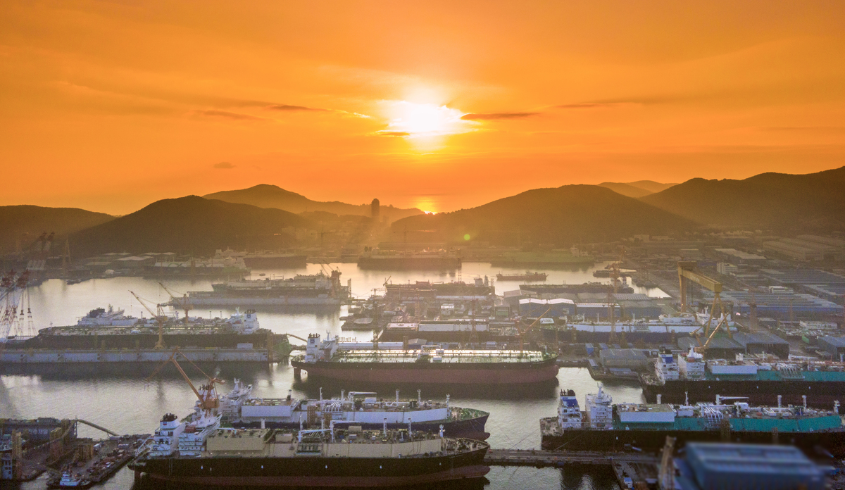 경남 거제시 한화오션 옥포조선소 전경. 뉴시스