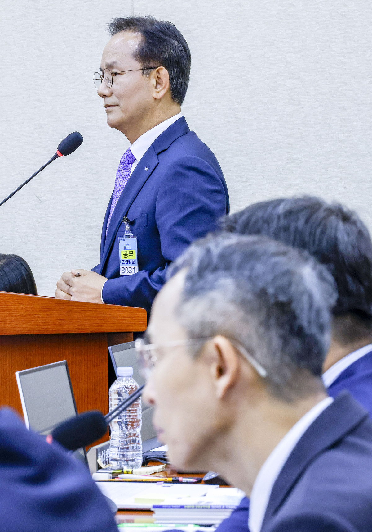 김종출 한국항공우주산업(KAI) 대표이사 사장이 20일 서울 여의도 국회에서 열린 재정경제기획위원회의 한국수출입은행 등에 대한 국정감사에서 질문에 답하고 있다. 뉴시스