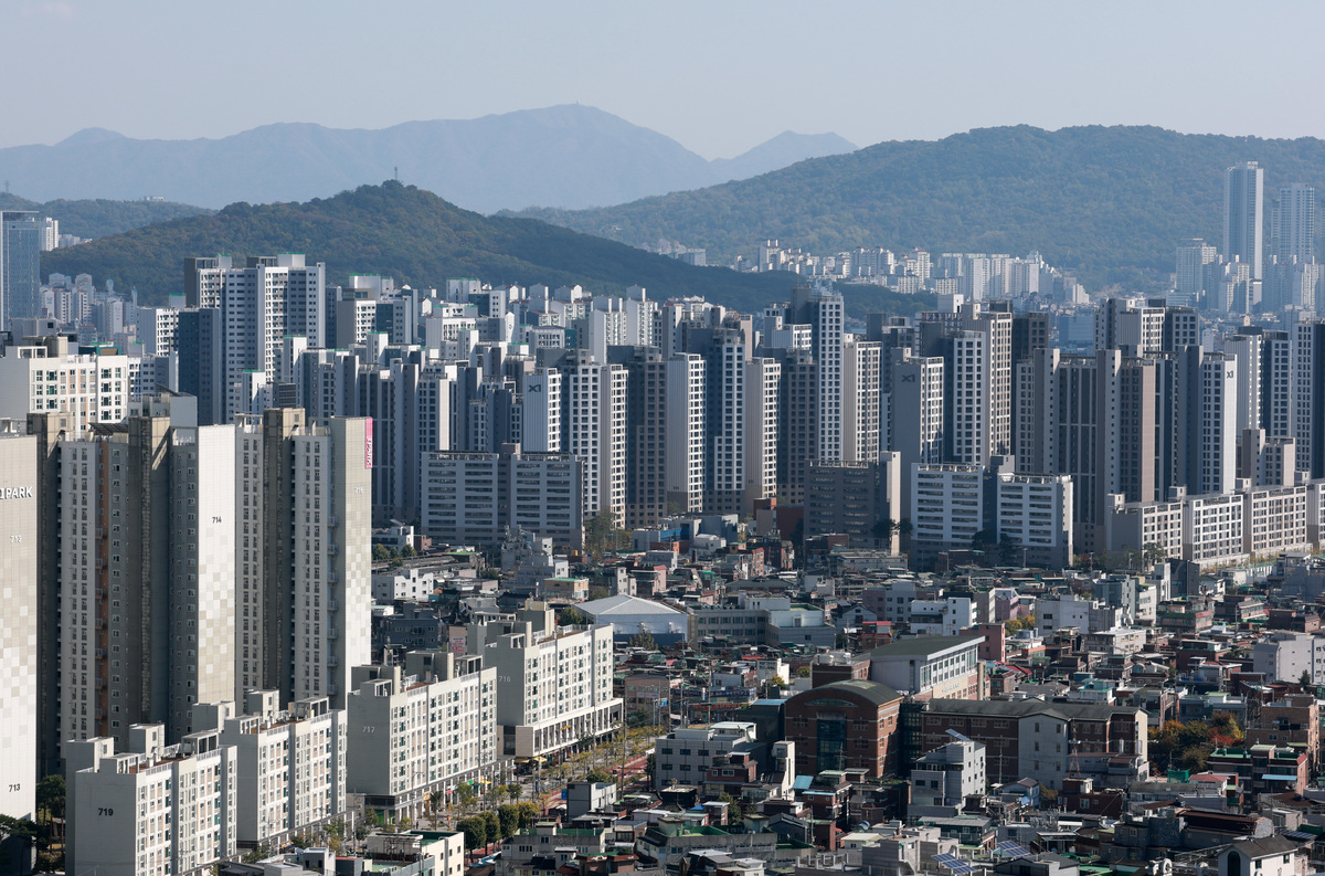 서울 강북구 북서울꿈의숲 전망대에서 바라본 강북권 아파트. 뉴시스