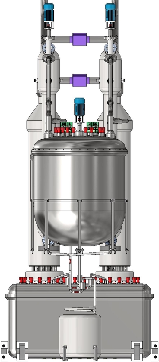 해양용 용융염원자로 시스템 개념도. 한국원자력연구원 제공.