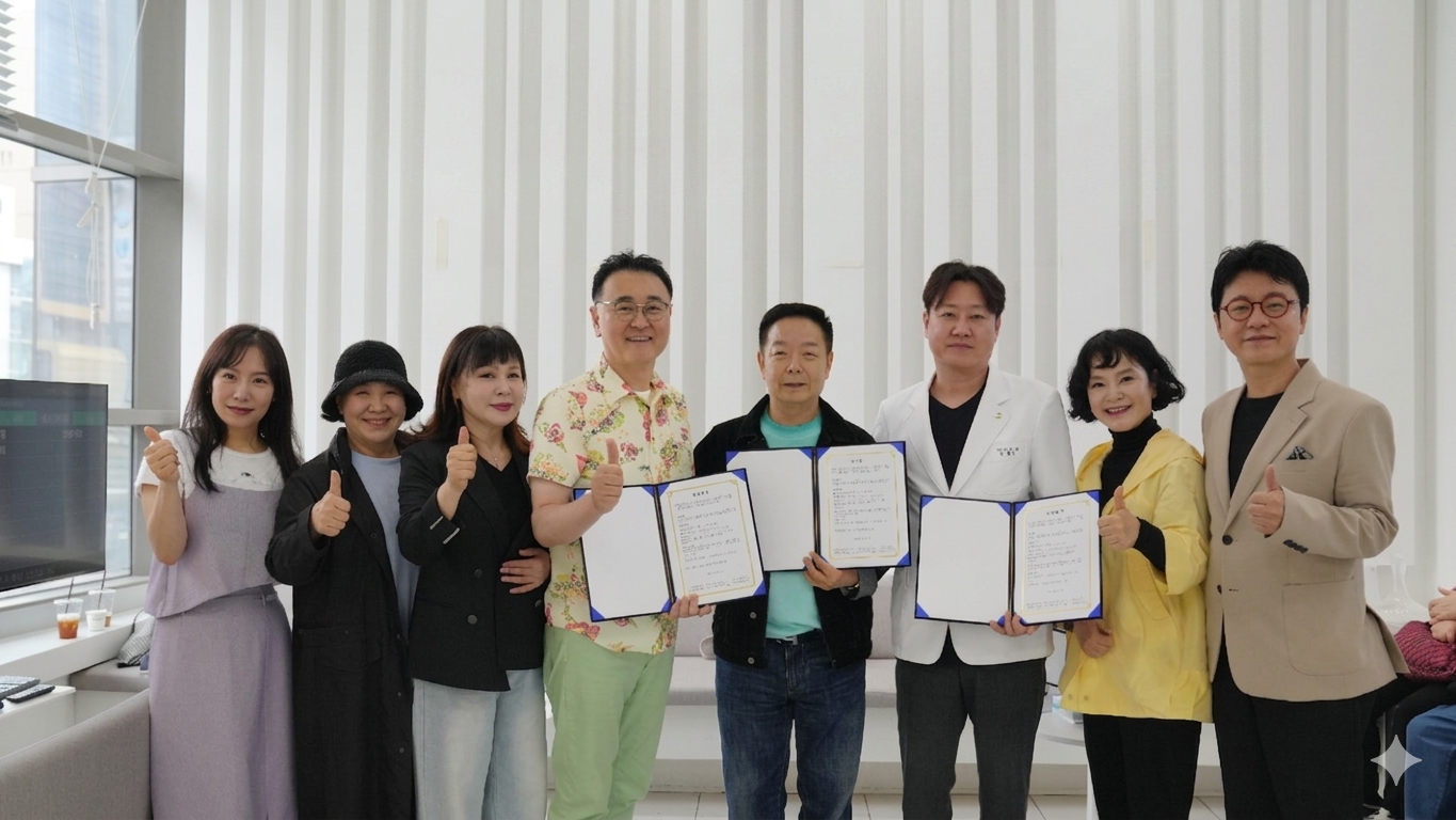 덴탈비서와 강남 심다치과가 원로 코미디언들의 치아 건강 용품 후원에 나선다. 덴탈비서 제공