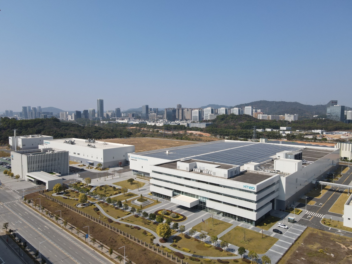 HTWO 광저우 공장 전경. 현대차그룹 제공