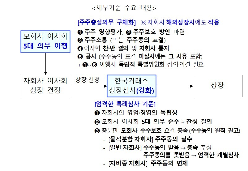 “중복상장 원칙적 금지”…모회사 일반주주 보호 없는 상장 막는다