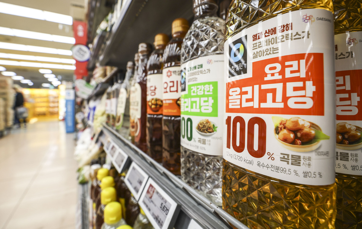서울시내 대형마트에 전분당 제품인 올리고당 등 전분당 제품이 진열되어 있다. 사진=뉴시스