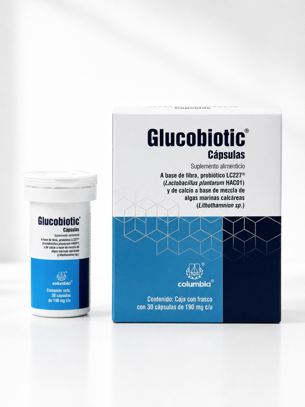 멕시코에서&nbsp;‘글루코바이오틱(Glucobiotic)’라는 제품명으로 출시되는 혈당 관리 기능성 유산균 당큐락. 유한양행 제공