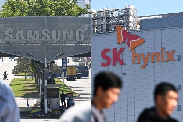 경기 수원시 영통구 삼성전자 수원본사와 경기 이천시 SK 하이닉스 본사. 뉴시스 제공