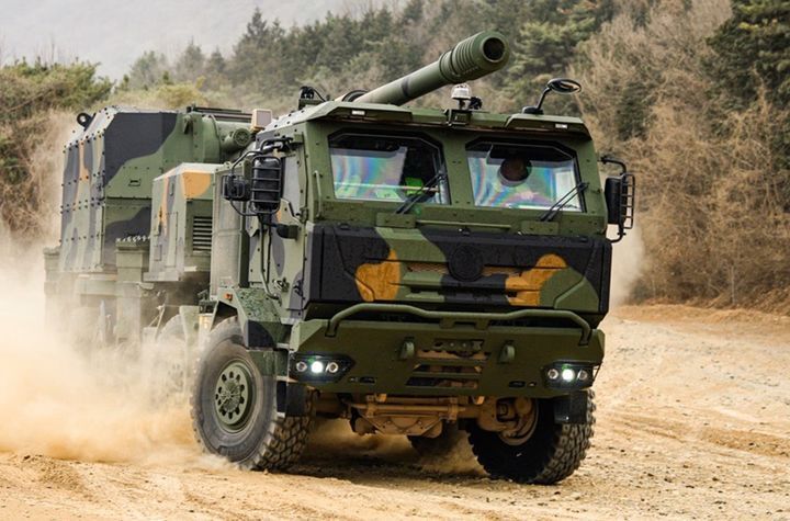 한화에어로스페이스가 미국 육군의 기동형 전술포 사업에 제안한 ‘K9MH’&nbsp;자주포. 한화디펜스USA 제공