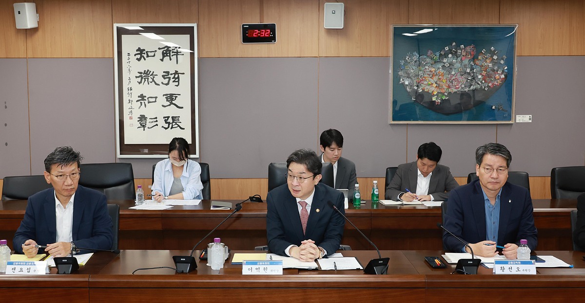 금융위원회는 15일 이억원 금융위원장 주재로 금융감독원, 한국거래소 등 유관기관 및 시장 전문가와 '증시상황 긴급 점검회의'를 개최했다. 금융위원회 제공