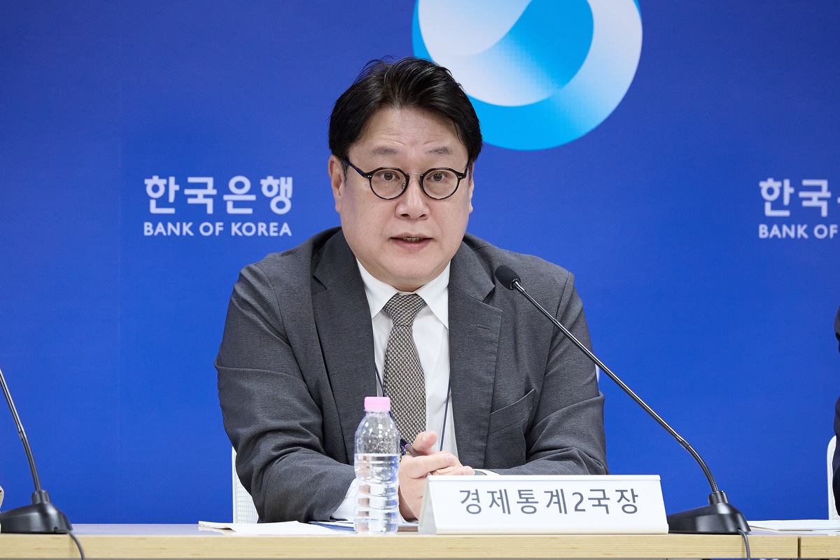 이동원 한국은행 경제통계2국장이 27일 오전 서울 중구 한국은행에서 열린 2026년 3/4분기 실질 국내총생산(속보) 설명회에서 발언하고 있다. 한국은행 제공